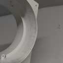 4" Inch Duct Connector Flange - Plastic Straight Pipe Flange for Heating Cooling - Inlet Outlet Ventilation System - Ducting Coupling Wall Plate - Assembly Joint (100mm)