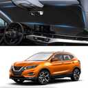Custom Fit Rogue Sport Windshield Sunshade for 2017-2024 Nissan Rogue Sport Accessories (Not for Rogue) Front Window Car Sun Shades Shield Cover for Windshield Sun Visor Protector Blocks UV Rays