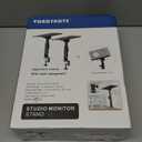 Pair of Studio Monitor Stands Desk Clamp Speaker Stands 0-12Tilt Height Adjustable with Cable Management