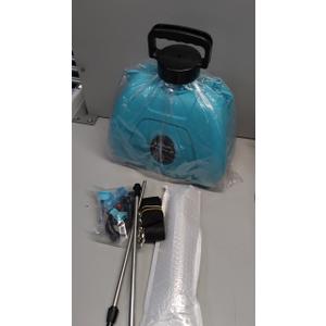 2 Gallon Battery Powered Sprayer, Rechargeable Electric Sprayer with 2 Speeds, 4 Nozzles, Battery Indicator, Retractable Wand, Adjustable Padded Shoulder Straps and Storage Bag for Lawn and Garden