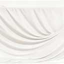 Ling's moment White Velvet-Like Tablecloth 9Ft x 11Ft Table Cloth