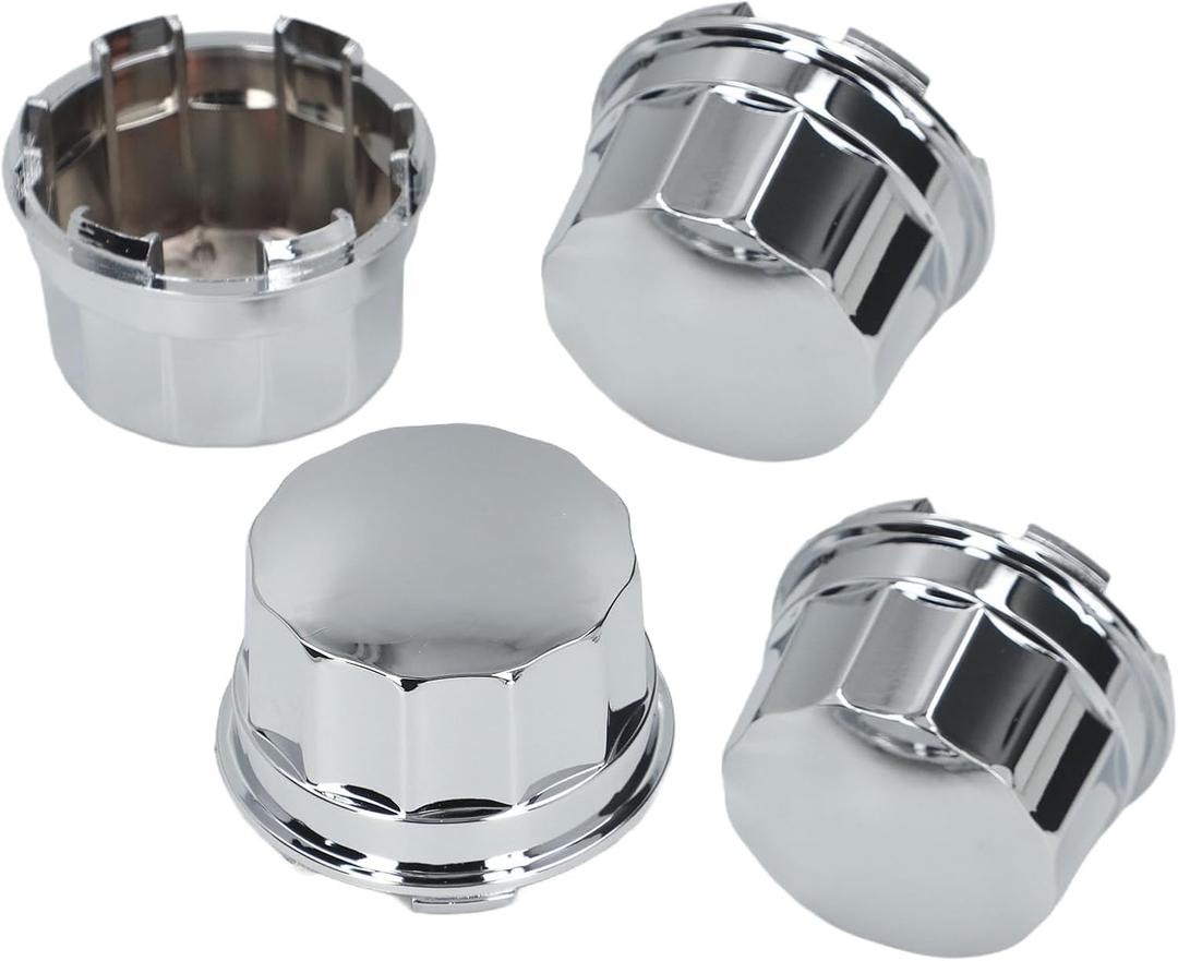 4Pcs ATV Tire Wheel Hub Cap, Dust Center Hub Cap Covers Compatible with 8Inch 10inch 12inch 14inch Alloy Wheels ATV Quad