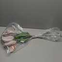 Vickerman 22" Rose Gold Velvet Glitter Trim Poinsettia, 6 per Bag.