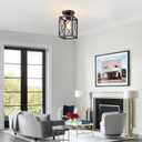 Ceiling Light Fixtures Flush Mount Black Hallway Light Fixtures Ceiling Rustic Farmhouse Island Light Fixtures,Farmhouse Black Metal Frame Light Fixture