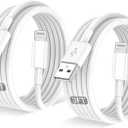 2PACK for iPhone Charger 3FT,Lightning Charging Cablefor Apple Certified Cord for iPhone 14/13/12/11 Pro/X/Xs Max/XR/8 Plus/7/6s/SE/5c/5s,for iPad Air/Mini USB Charge 3Foot (White)