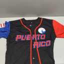 Men's #9 Puerto Rico World Game Classic Baseball Jersey Shirts Stitched (X-Large, Black)
