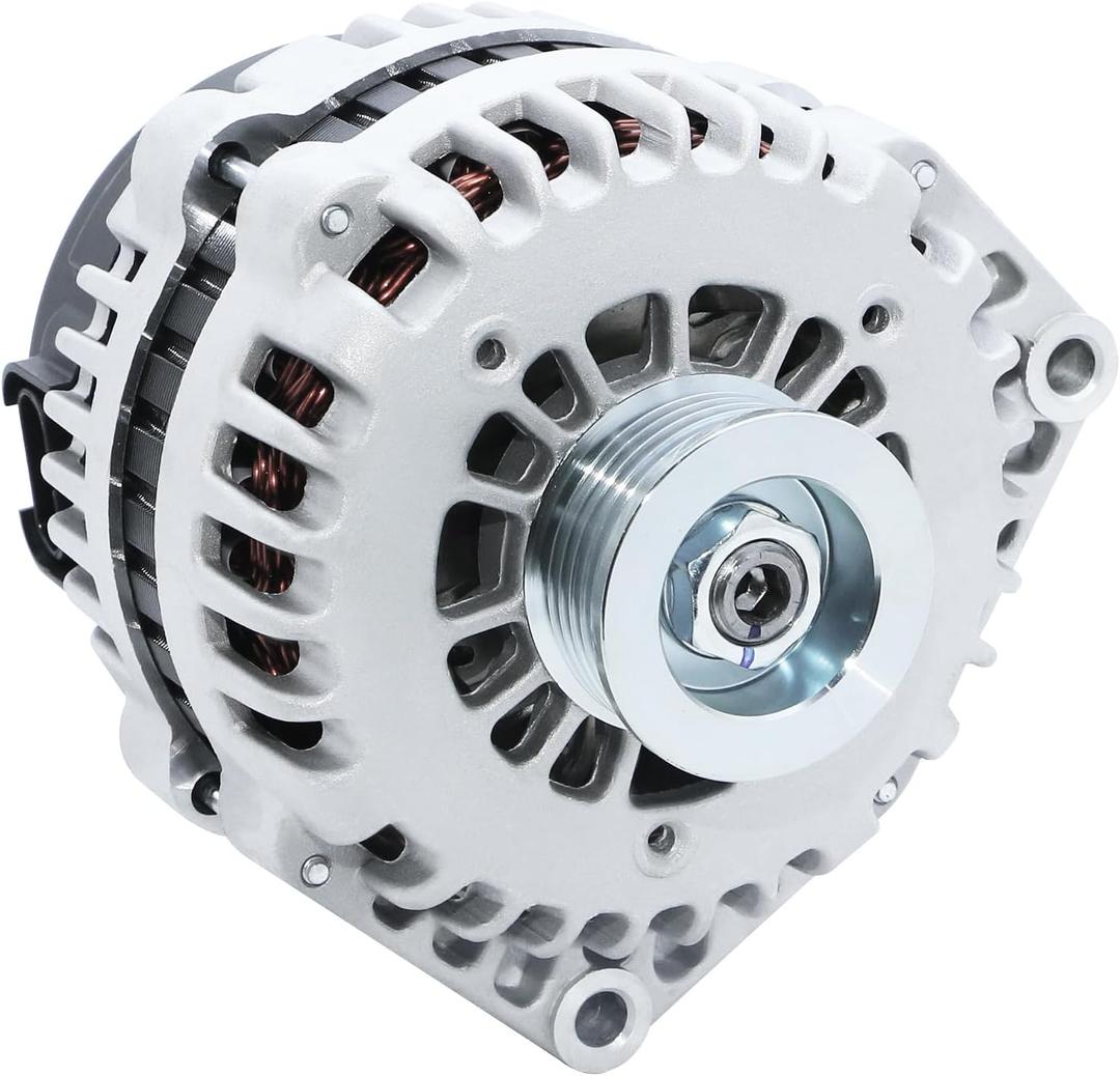 Alternator High Output 253 AMP Replacement New for 2001-2004 Chevrolet Silverado Express 1500 2500, Suburba 1500 2500, GMC Sierra Savana 1500 2500 4.3 4.8 5.3 6.0 6.6 8.1L, 10464405 15263859 19244751