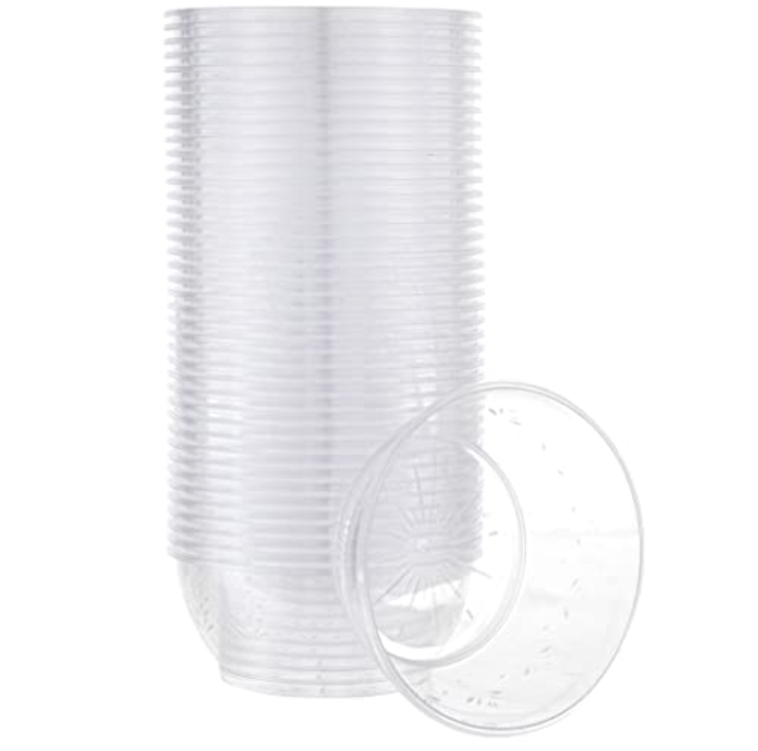 PLASTICPRO 6 ounce Premium Heavy Weight Crystal Clear Disposable Hard Plastic Dessert Size Party Bowls Pack of 40