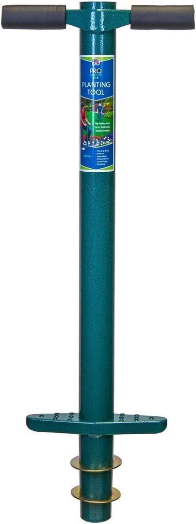 ProPlugger 5-IN-1 Lawn Tool and Garden Tool, Bulb Planter, Weeder, Sod Plugger, Annual Planter, Soil Test