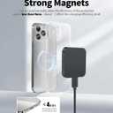 15W Wireless Charger Single，Fast Charging Pad for MagSafe Compatible with iPhone 16 Pro Max/16 Pro/16/16 Plus/15/14/13/12 Series, Magnetic Charger Not Included Adapter and Cable