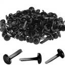 100PCS Brads Paper Fasteners Brass Brads Round Fasteners Mini Metal Brads for Kids Craft Art Crafting School Project Brass Fasteners Decorative Paper Decoration Scrapbooking DIY Supplies(Black)