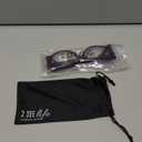 2SeeLife Oversized Cateye Reading Glasses for Women  MediumWide Fit, Durable & Sturdy Frame, Trendy Premium Cateye Readers, Purple, +1.50