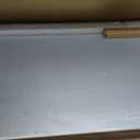 LOAAO 24X32 Inch Bathroom Mirror with Wood Grain Colored Metal Frame, Rounded Rectangle Metal Framed Bathroom Mirror, Anti-Rust, Hangs Horizontally or Vertically