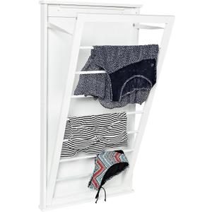 Honey-Can-Do DRY-04445 Large Wall-Mounted Drying Rack, White