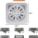 2 x Disposable Hair Drain Stickers,100 PCS Floor Drain Sticker, Disposable Shower Drain Cover Hair Catcher Shower Drain Mesh Stickers, Sewer Filter Screen, Bathroom, Laundry, Bathtub, Kitchen, Sink