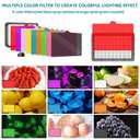 LED Video Light Kit 2Pcs, Hagibis Studio Lights 18 Color Filters for Photography Lighting with Adjustable Tripod Stand Streaming Lights for Photo Camera Recording Computer Zoom Stream TikTok YouTube