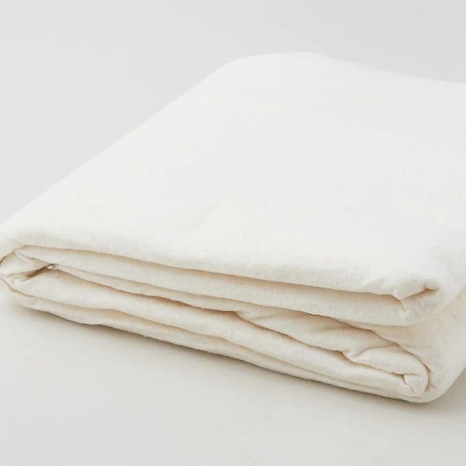 Twin Size, 68" x 96" | 100% Cotton – No Poly Scrim or Resin | Medium Weight Batting Roll for Stuffing Blankets and Quilting Supplies