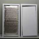 Zilver Reflecterende Zonwerende Folie,Venster Privacy Film Totale Verduisterende Raamfolie,Aluminium Isolatiefolie voor Slaapkamer,Badkamer,Aluminium Zelfklevende Folie (16"x24")