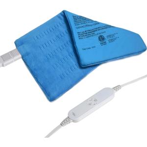 GOQOTOMO Large Electric Heating Pad for Back Pain and Cramps Relief -XL [12"x24"] - Ultra-Soft Heat Pad with Moist & Dry Heat Therapy Options - Auto Shut Off - Hot Heated Pad by-HB003