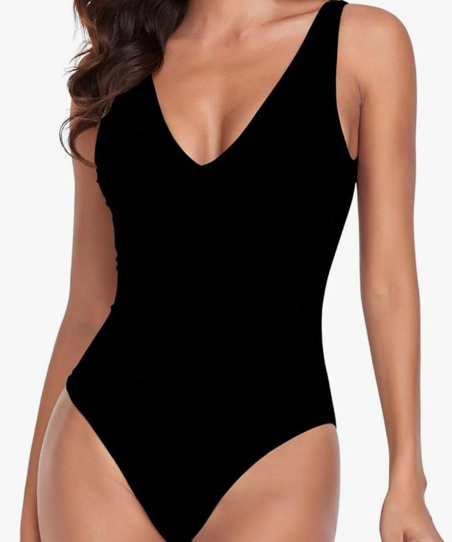 Bodysuits for Women,Tummy Control Bodysuit,Seamless Shapewear for Women Medium