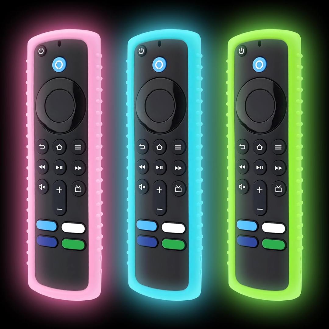 Remote Cover Case Skin for Fire TV Stick, Compatible with Most Models of Fire Stick 4k, Shockproof, Dustproof, Washable (3pcs)