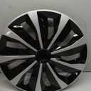 Hubcap Wheel Cover Replacement R15 Hub Caps Universal Wheel Rim Cover ABS Material Exterior Accessories for Car Truck SUV -Set of 415-inchSilver-Black