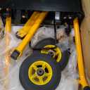 Foldable Hydraulic Material Lift Dolly, 450lbs Lift Table Cart, Pallet Stacker Winch Stacker, Forklift with 35" Lift Height, Pallet Truck Dolly, Pallet Jack, Steel Platform x 1