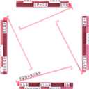 WOOIIROM Mahjong Racks with Pushers, Anti-Slip Design Clear All-in-One Mahjong Racks and Pushers - Modern American Mahjong Tile Racks Set of 4 (Light Pink)