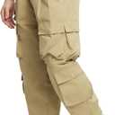 Mens Casual Pants Hiking Pants Cargo Pants Loose Elastic Waist Running Joggers Outdoor Pants 38