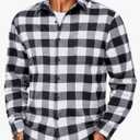 COOFANDY Mens Flannel Shirts Long Sleeve Lightweight Plaid Shirt Casual Button Down Shirts with Pocket L