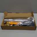 helloleiboo 43.7" Extendable Ice Scrapers for Car Windshield for 12 Adjustable Length Settings with Foam Grip and 360 Pivoting Brush Head Detachable Snow Brush for Truck SUV (Orange)