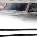 FZJDSD 1Pair Front Right&Left side Windshield Molding Strip Compatible with Dodge Ram 1500 2500 3500 4500 5500 2009-2022 Exterior Windshield Molding Trim Windshield Weatherstrip #68297609AB 68297608AB