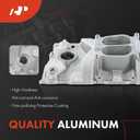 A-Premium Aluminum Dual Plane V8 Intake Manifold W/Mounting Kits Compatible with 1955-1995 Chevy SBC 262 265 267 283 302 305 307 327 350 400, Idle-5500, 4-Barrel Spread Bore