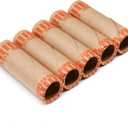 Huron Crimped Quarter Coin Wrapper, $10 Roll Orange (1000 pcs)
