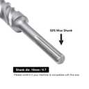 1/2 x 23.6 inch SDS Max Rotary Hammer Drill Bit, 12x600mm Carbide Tip Masonry Drill Bit,Concrete Drill Bit for Masonry, Brick, Stone, Concrete (Length :600mm / 23.6 inch, 12mm (1/2 in) Diameter)