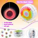 24 Pcs Light up Yo Yo Bulk Plastic Beginners Yo Yo Toys with Colorful Designs Birthday Party Favors Goodie Bag Fillers Christmas Stocking Stuffers Classroom Prizes