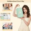 Travel Makeup Bag Christmas Gifts for Women Girl Teens, Personalized Initial Makeup Bag for Cute Teen Girls, Preppy Stuff Toiletry Bag Cosmetic Bag, Teen Girls Gift Trendy Stuff, Letter B (Black&White Stripes)