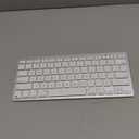 OMOTON Wireless Keyboard for Mac, Compact Ultra-Slim Design (No Number Pad), Stable Bluetooth Keyboard for Mac, Ergonomic and Portable, Compatible with MacBook Pro/Air/iMac, Silverwhite