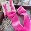 3 x Abbaoww 10 Yards Hot Pink Velvet Ribbon 5/8 Inch Wide Single Face Velvet Ribbon for Christmas Wreath Decoration Gift Wrapping DIY Project Bow Making