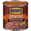 BUSH'S BEST 16 oz Canned Original Baked Beans, Source of Plant Based Protein and Fiber, Low Fat, Gluten Free, (Pack of 12)