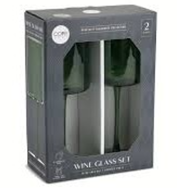 DI Core 2PK 14oz Tinted Liquor lass LT GR