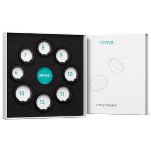 opove O Ring Sizing Kit - Size First Before You Buy, Choose from 8 Sizes - Sizes 6 to 13, Find The Perfect Smart Ring, Stylish Design, Only Compatible with O Ring Smart Ring (Black)