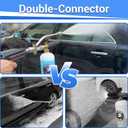 Tool Daily Short Pressure Washer Gun with Foam Cannon, Dual Connector Accessory, 1/4 Inch Quick Connect, 5 Spray Nozzle Tips, 1 Liter
