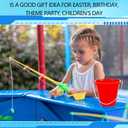 30 Packs 5 Inch Sand Buckets Colorful Durable Plastic Beach Buckets with Handles for Summer Beach Sandbox Pool Party