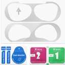 Metal Dust Guard for Apple AirPods 4 Case  Ultra-Thin Magnetic Sticker, Anti-Dust & Scratch Protection Cover  Prevents Iron/Metal Shavings (Compatible with AirPods 4 Charging Case Only) (Silver)