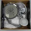 Shower Head With Handheld Combo, 6 Inch High Pressure Rainfall Showerhead With Hand Held 70 Inch Hose for Bath - Adjustable Swivel Shower Head Spray Anti-leak Nozzles - Universal Fit (2.5 GPM, Chrome)