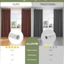 ALLZONE Tension Curtain Rod for Window, 83-123 Inches, Heavy Duty Curtain Rods No Drilling, Non-Slip Bathroom Shower Tension Rod, Renter Friendly, Adjustable, Spring Loaded, Extra Long, White