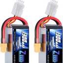 Zeee 11.1V 120C 1300mAh 3S RC Lipo Battery Graphene Battery with XT60 Plug for FPV Racing Drone Quadcopter Helicopter Airplane RC Boat RC Car RC Models(2 Pack)