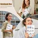 WUCHJ Coastal Beach Christmas Notebook, Ocean Nautical Merry Christmas Journal Gifts for Women, Xmas Holiday Spiral Notebook Journal for Note Taking, 5.5x8.3 Inch