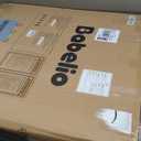 Babelio Baby Gate for Stairs, Kitchen & Doorways, No Bottom Bar| One-Handed Operation| Auto-Close| Hardware Mount (Drill Needed) Safety Dog/Pet Gate (Black - B17, 26-43" W, 28" H)